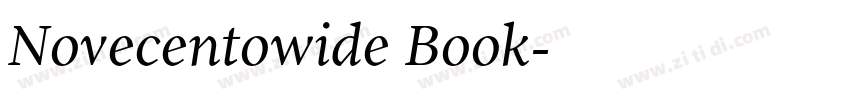 Novecentowide Book字体转换 Novecentowide Book字体转换